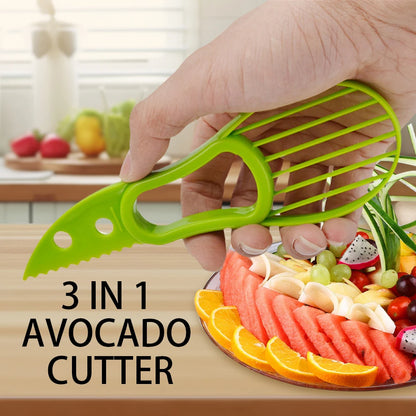 Avocado Slicer Shea Corer Butter Fruit Peeler Cutter Pulp Separator 3 In 1 Plastic Knife Kitchen Vegetable Tools