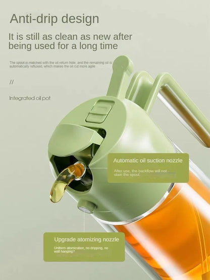 Kitchen Sprayer Spray Oil Dispenser 2in1 Oil Dispenser Oil Sprayer Comfortable Handle Barbecue Air Frying Pan Oven Steak Frying