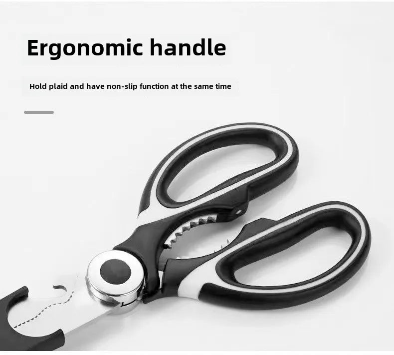 Thickened Kitchen Scissors Strong Chicken Bone Scissors Household Multi-Functional Food Scissors Sharp and Durable