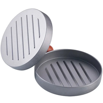 Burger Press Non-Stick Hamburger Patty Maker with Wax Paper Aluminum Burger Maker for Kitchen BBQ Grill