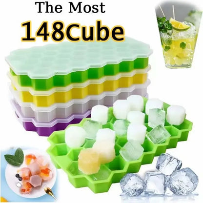 148 Grid Ice Cube Tray Silicone Mold Ice Cube Tray Mold Ice Cube Maker Non-toxic Durable Bar Pub Wine Blocks Maker