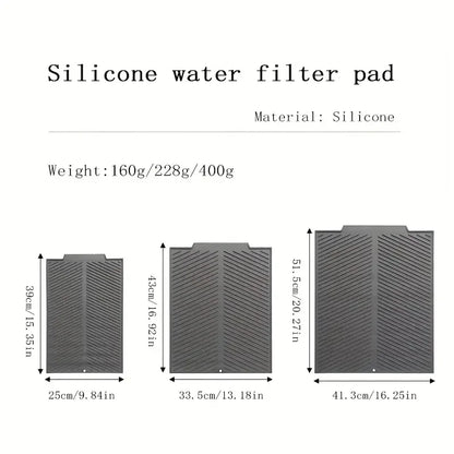 Silicone Draining Board Mat Dish Drying Mat Folding Draining Mat Large Drain Pad Eco-Friendly Drainer Mat Heat Resistant Pot