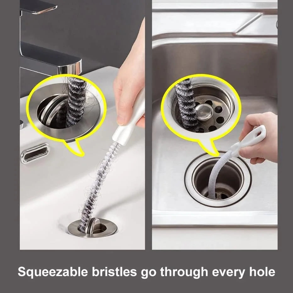 1 PC Pipe Dredging Brush Flexible Bathroom Hair Sewer Sink Cleaning Brush Bendable for Home Kitchen Sink Bathroom Hair Sewer
