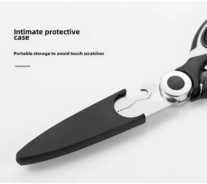 Thickened Kitchen Scissors Strong Chicken Bone Scissors Household Multi-Functional Food Scissors Sharp and Durable