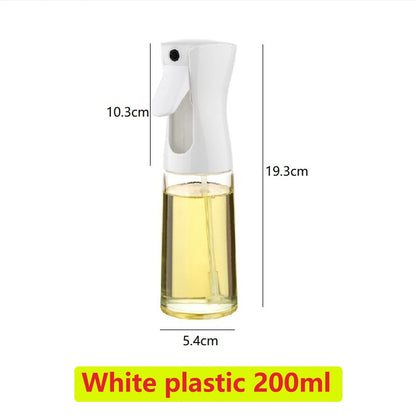 1PCS Black Transparent Kitchen Oil Bottle Cooking Oil Spray Olive Oil Bottle Fitness Barbecue Spray Oil Dispenser Household