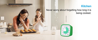 Yunbaoit Upgraded Visual Timer with Protective Case, 60 Minute Silent Countdown Timer for Kids and Adults