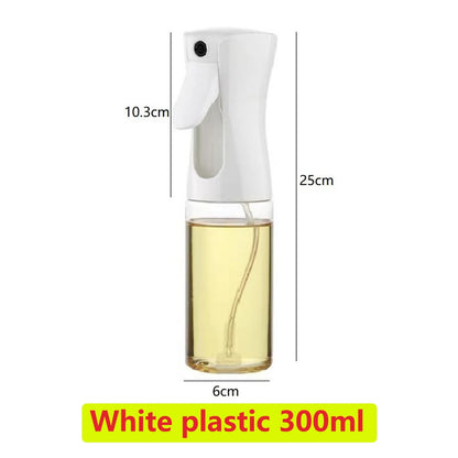 1PCS Black Transparent Kitchen Oil Bottle Cooking Oil Spray Olive Oil Bottle Fitness Barbecue Spray Oil Dispenser Household